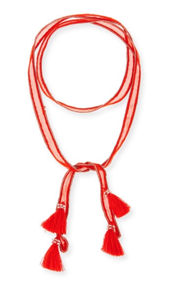 Chan Luu Jewelry - Chan Luu chain trim chiffon necktie Chan Luu Jewelry - Chan Luu chain trim chiffon necktie